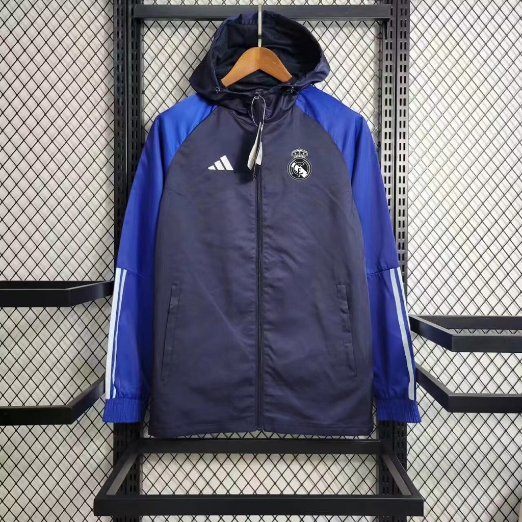 AAA Quality Real Madrid 23/24 Wind Coat - Navy Blue